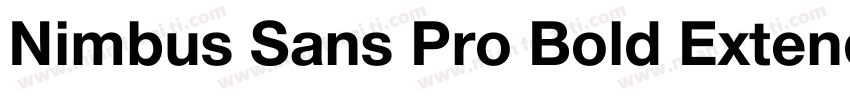 Nimbus Sans Pro Bold Extended字体转换